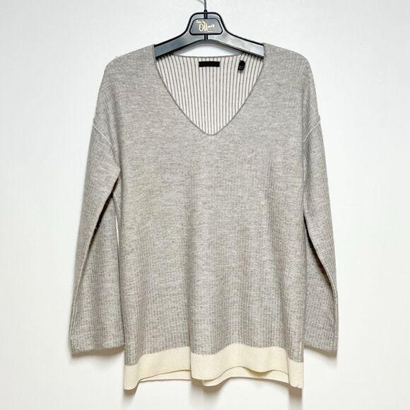 ATM Anthony Thomas Melillo Wool Cashmere Blend Grey Sweater Oversized XS - Picture 1 of 3